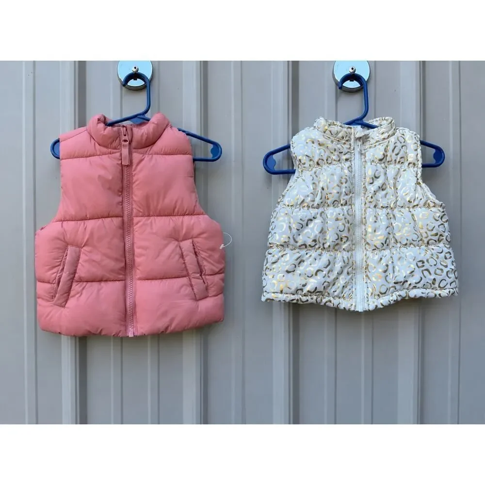 Wonder Nation Health Tex Bundle Of 2 Puffer Vests Size 18 Months